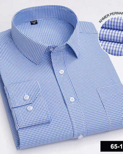 Men's Long Sleeve Plaid Shirt - Casual Fashion for All Seasons