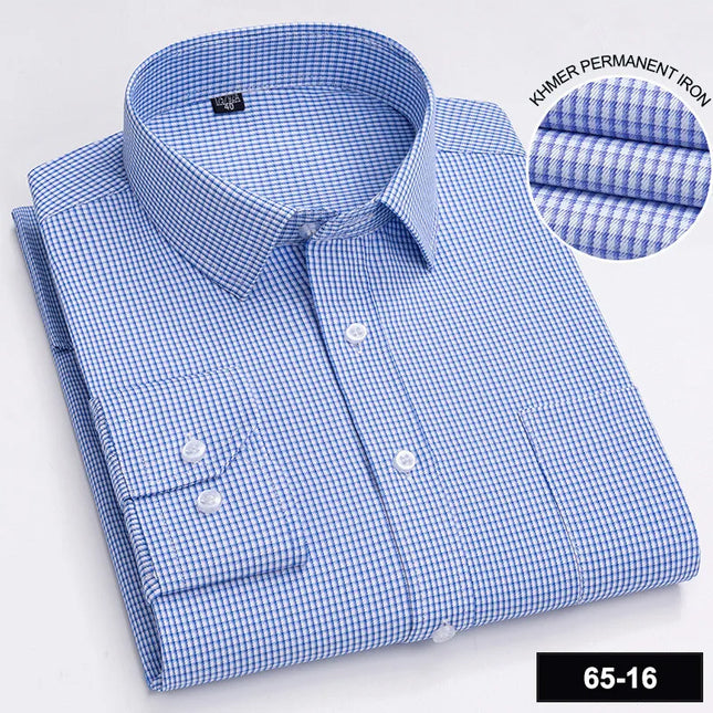 Men's Long Sleeve Plaid Shirt - Casual Fashion for All Seasons