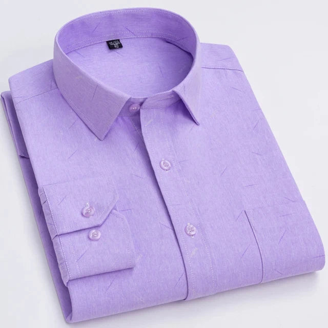 Men's Long Sleeve Plaid Shirt - Casual Fashion for All Seasons