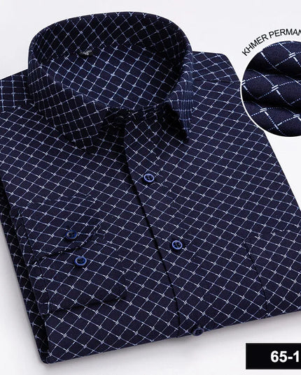 Men's Long Sleeve Plaid Shirt - Casual Fashion for All Seasons