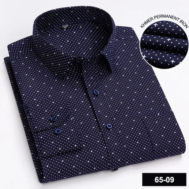 Men's Long Sleeve Plaid Shirt - Casual Fashion for All Seasons