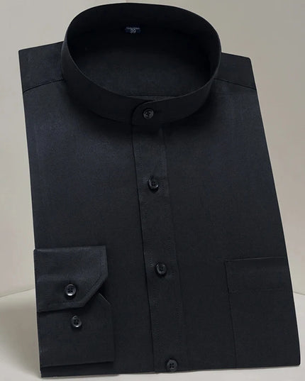 Men's Long Sleeve Slim Fit Shirt - Spring Autumn Business Comfort