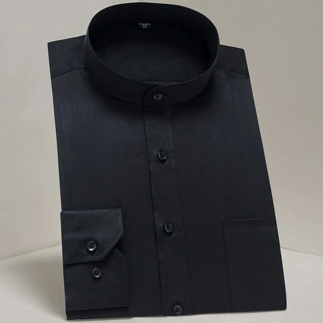 Men's Long Sleeve Slim Fit Shirt - Spring Autumn Business Comfort