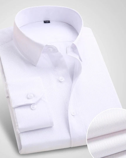 Men's Long Sleeve Slim Fit Shirt - Spring Autumn Business Comfort