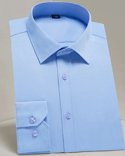Men's Long Sleeve Slim Fit Shirt - Spring Autumn Business Comfort