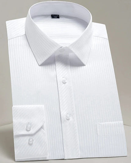 Men's Long Sleeve Slim Fit Shirt - Spring Autumn Business Comfort