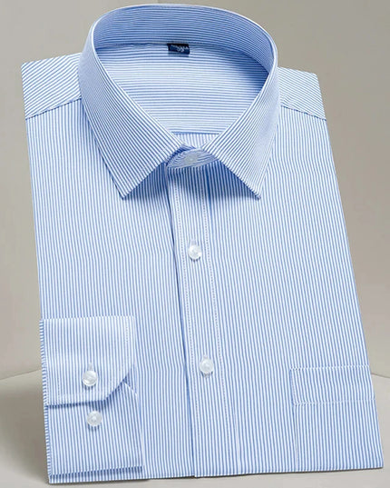 Men's Long Sleeve Slim Fit Shirt - Spring Autumn Business Comfort