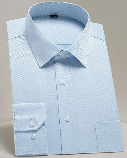 Men's Long Sleeve Slim Fit Shirt - Spring Autumn Business Comfort