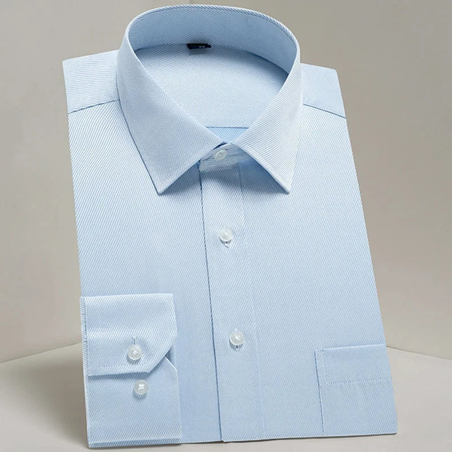 Men's Long Sleeve Slim Fit Shirt - Spring Autumn Business Comfort