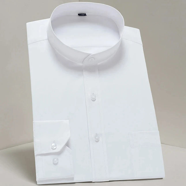 Men's Long Sleeve Slim Fit Shirt - Spring Autumn Business Comfort