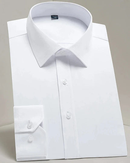 Men's Long Sleeve Slim Fit Shirt - Spring Autumn Business Comfort