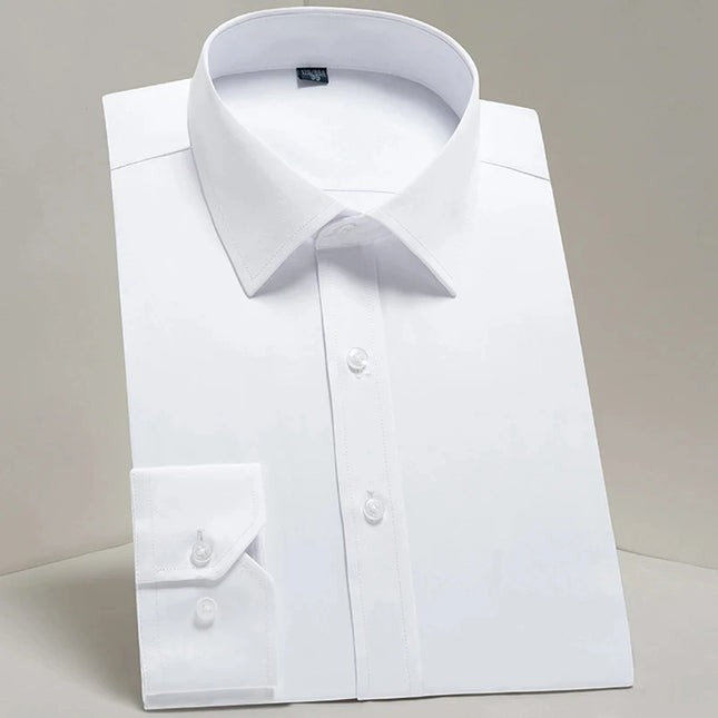 Men's Long Sleeve Slim Fit Shirt - Spring Autumn Business Comfort