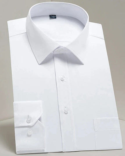 Men's Long Sleeve Slim Fit Shirt - Spring Autumn Business Comfort