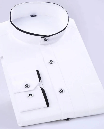 Men's Long Sleeve Slim Fit Shirt - Spring Autumn Business Comfort