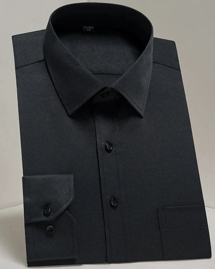 Men's Long Sleeve Slim Fit Shirt - Spring Autumn Business Comfort