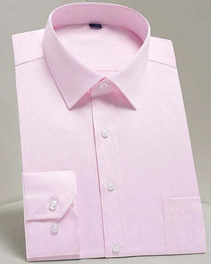 Men's Long Sleeve Slim Fit Shirt - Spring Autumn Business Comfort