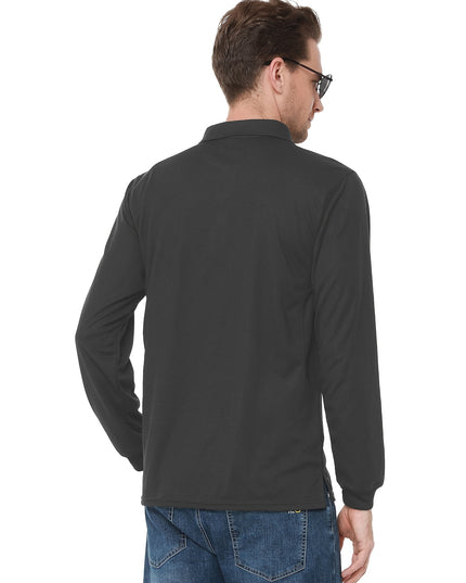 Men's Long Sleeve Sports Top - Moisture Wicking for Outdoor Activities