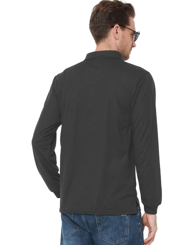 Men's Long Sleeve Sports Top - Moisture Wicking for Outdoor Activities