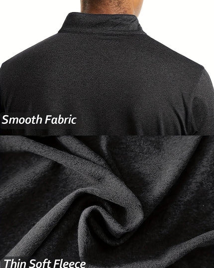 Men's Long Sleeve Sports Top - Stretchy & Comfortable Fit