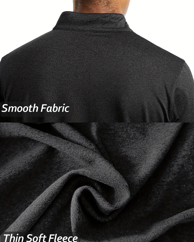 Men's Long Sleeve Sports Top - Stretchy & Comfortable Fit