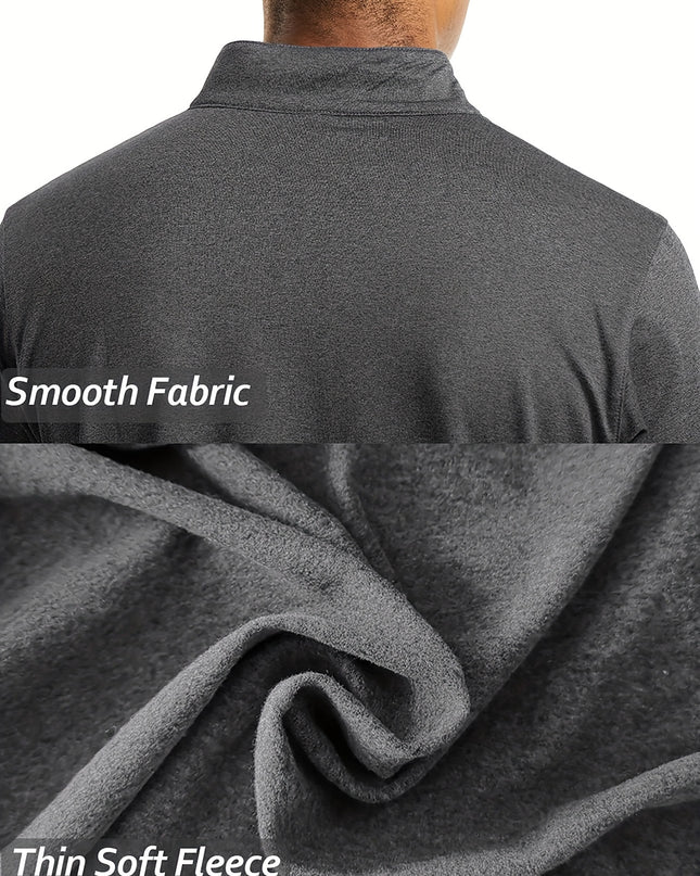 Men's Long Sleeve Sports Top - Stretchy & Comfortable Fit