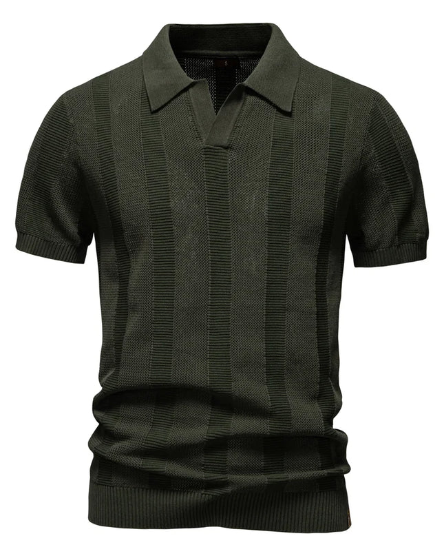 Men's Mesh Polo Shirt - Breathable Casual Top for Summer
