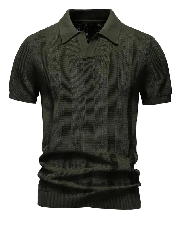 Men's Mesh Polo Shirt - Breathable Casual Top for Summer
