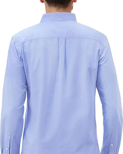 Men's Oxford Shirt S-5XL - 100% Cotton Long Sleeve Dress Shirt