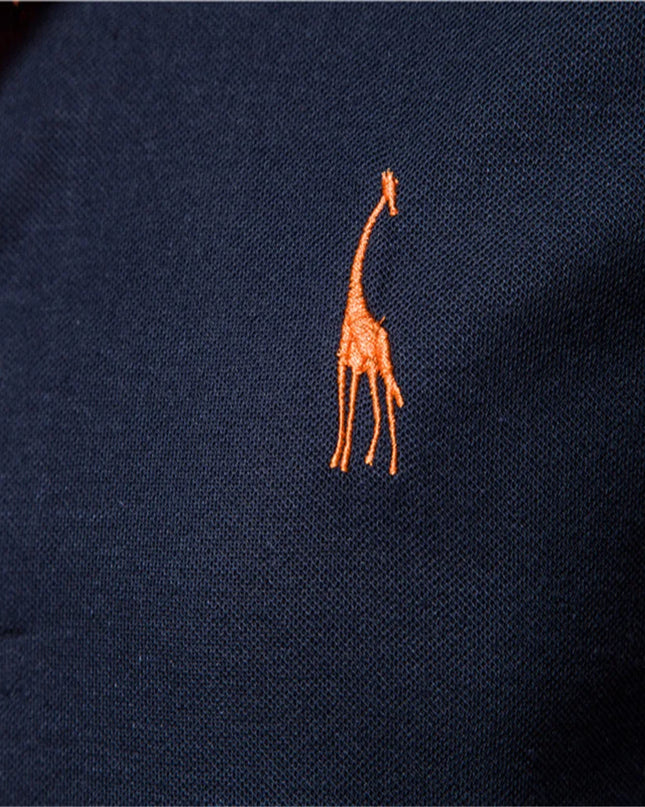 Men's Polo Shirt - Embroidered Short Sleeve Casual Summer