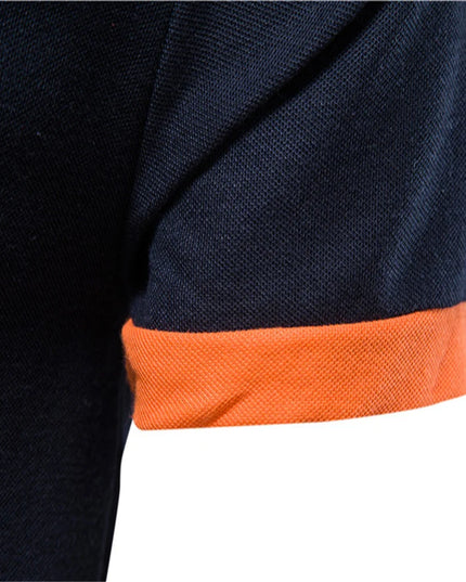 Men's Polo Shirt - Embroidered Short Sleeve Casual Summer