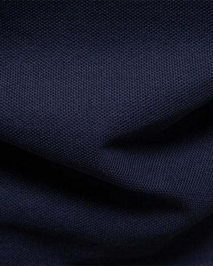 Men's Premium Henley Neck Polo Shirt - Solid Cotton Long Sleeve