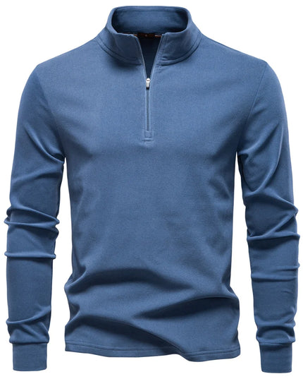 Men's Pullover Zipper Sweatshirt - Casual Warm Streetwear