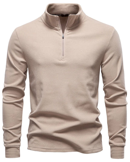 Men's Pullover Zipper Sweatshirt - Casual Warm Streetwear
