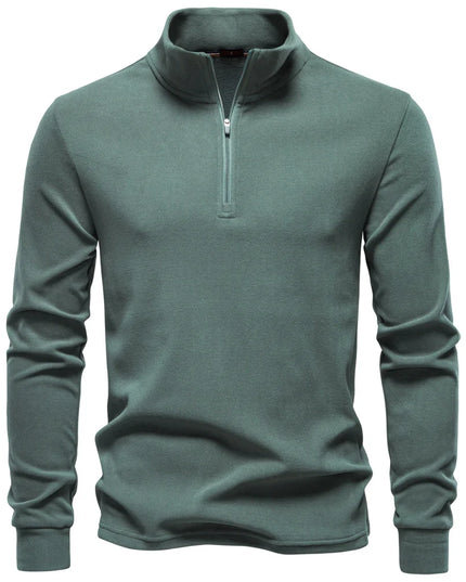 Men's Pullover Zipper Sweatshirt - Casual Warm Streetwear