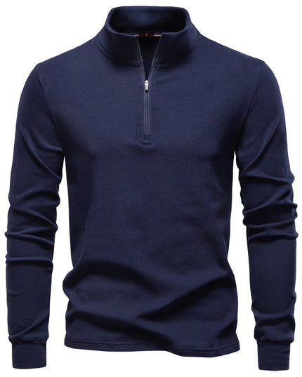 Men's Pullover Zipper Sweatshirt - Casual Warm Streetwear