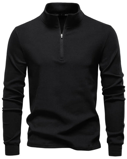 Men's Pullover Zipper Sweatshirt - Casual Warm Streetwear