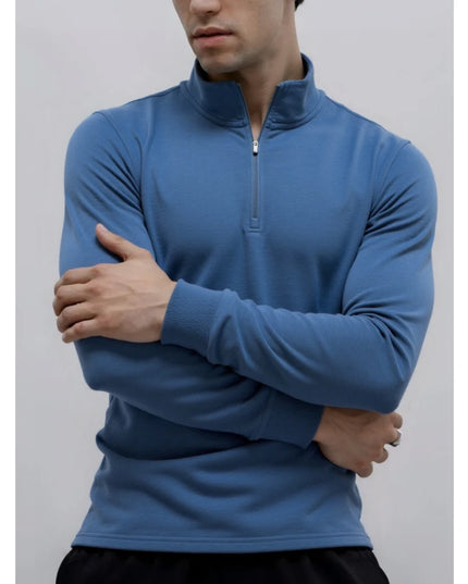 Men's Pullover Zipper Sweatshirt - Casual Warm Streetwear