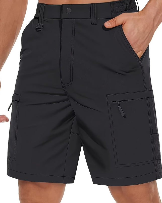 Men's Quick-Dry Hiking Cargo Shorts - Lightweight & Water Resistant
