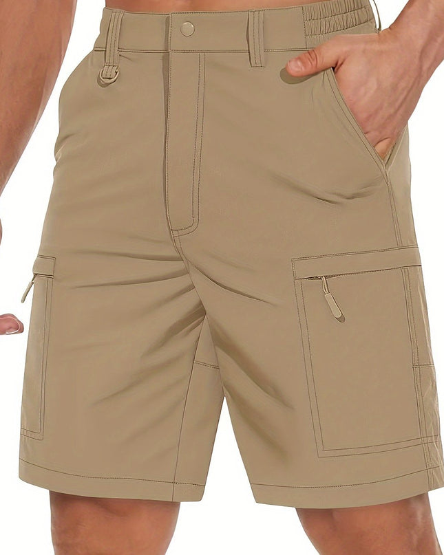 Men's Quick-Dry Hiking Cargo Shorts - Lightweight & Water Resistant