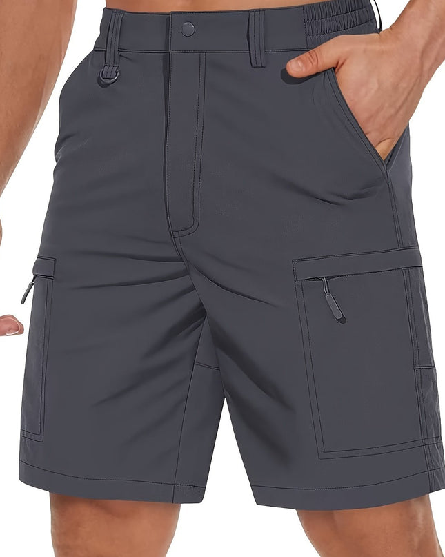 Men's Quick-Dry Hiking Cargo Shorts - Lightweight & Water Resistant