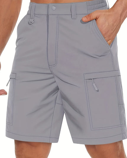 Men's Quick-Dry Hiking Cargo Shorts - Lightweight & Water Resistant