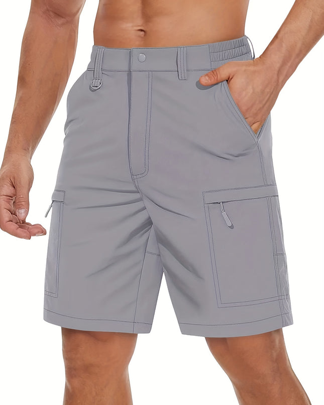 Men's Quick-Dry Hiking Cargo Shorts - Lightweight & Water Resistant