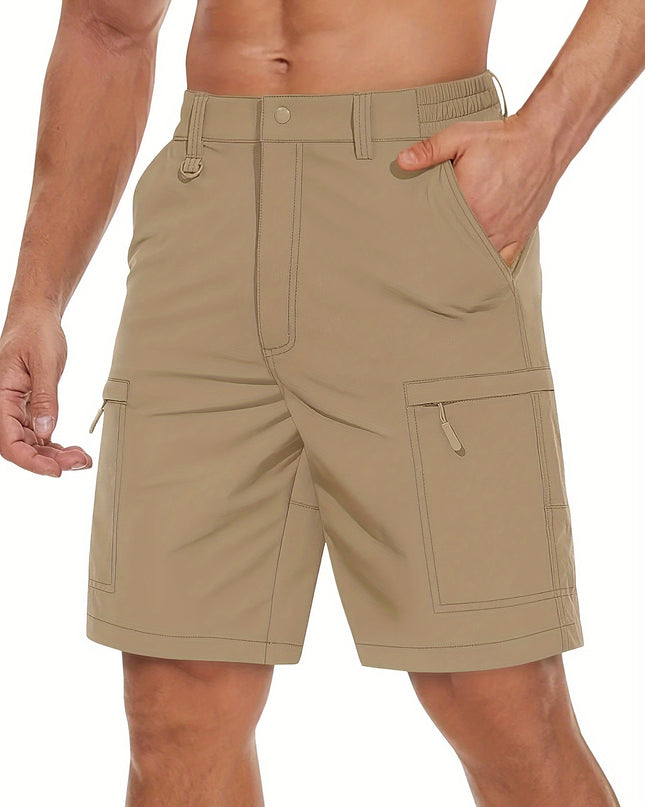 Men's Quick-Dry Hiking Cargo Shorts - Lightweight & Water Resistant