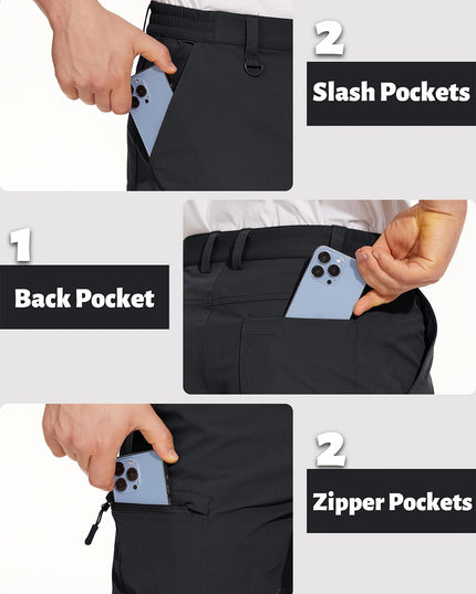 Men's Quick-Dry Hiking Cargo Shorts - Lightweight & Water Resistant