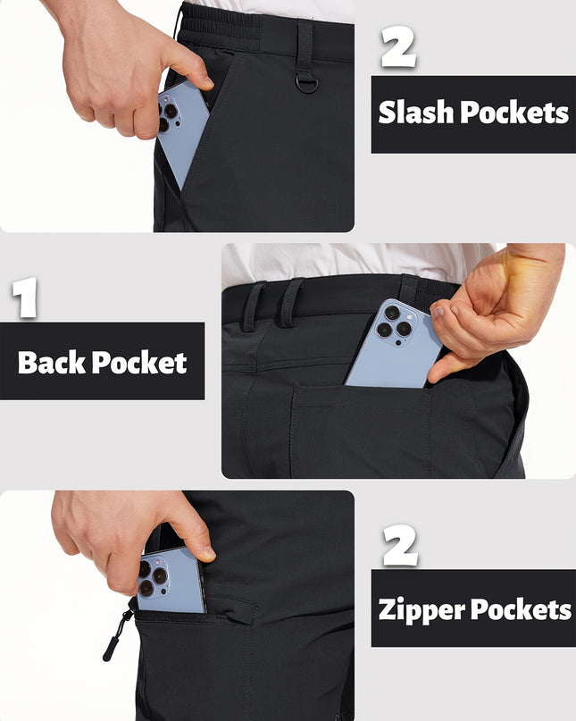 Men's Quick-Dry Hiking Cargo Shorts - Lightweight & Water Resistant