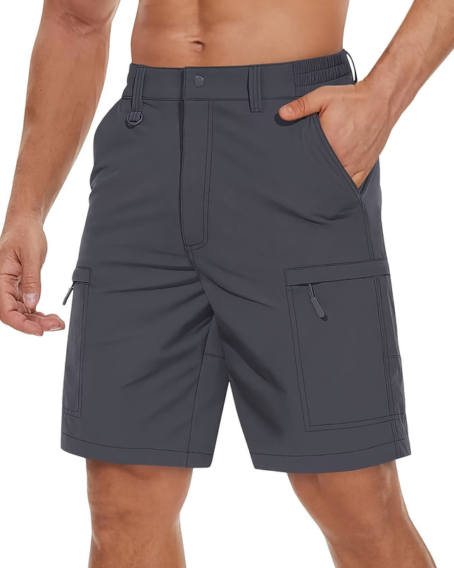 Men's Quick-Dry Hiking Cargo Shorts - Lightweight & Water Resistant
