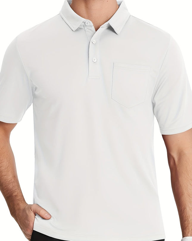 Men's Quick-Dry Polo Shirt - Lightweight, Breathable Sports Top