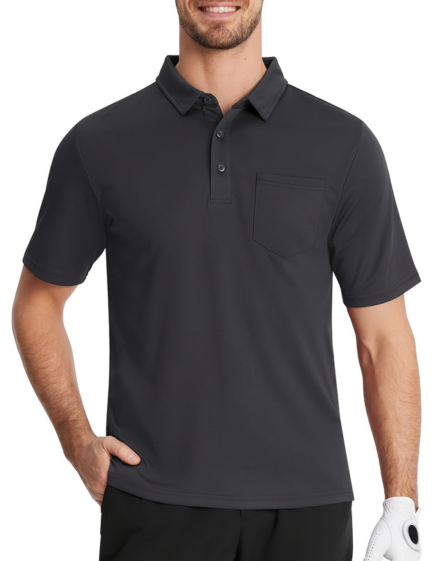 Men's Quick-Dry Polo Shirt - Lightweight, Breathable Sports Top