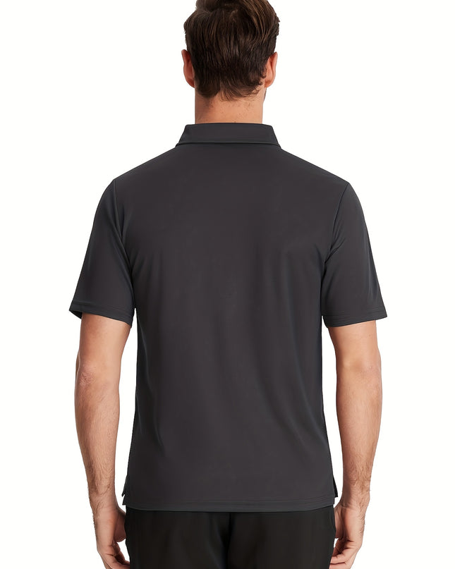 Men's Quick-Dry Polo Shirt - Lightweight, Breathable Sports Top