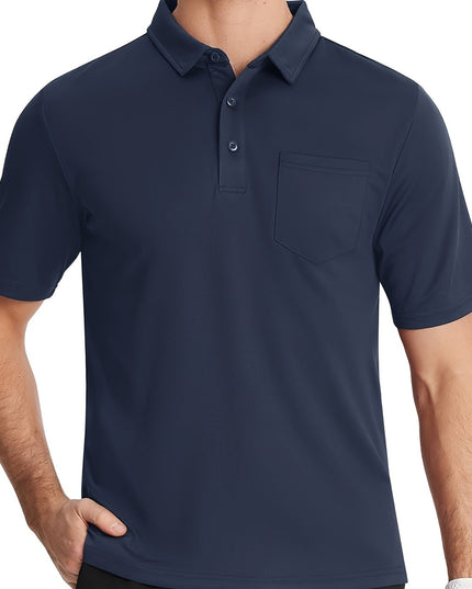 Men's Quick-Dry Polo Shirt - Lightweight, Breathable Sports Top